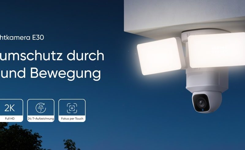 eufy Flutlichtkamera E30 startet für 170 Euro