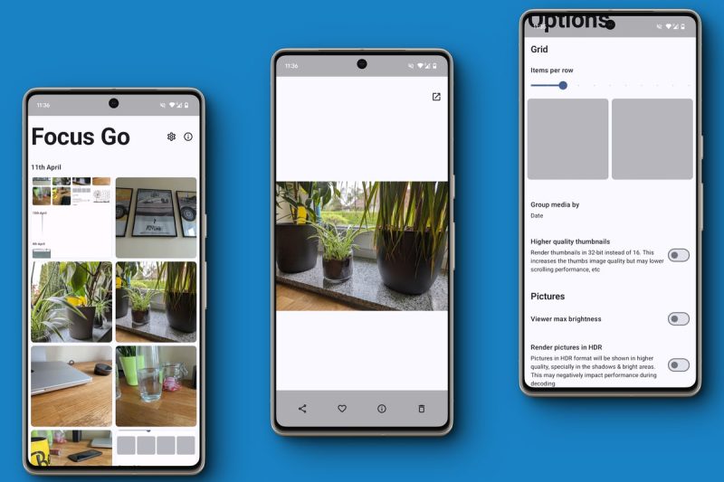 Focus Go als Alternative zu Google Fotos